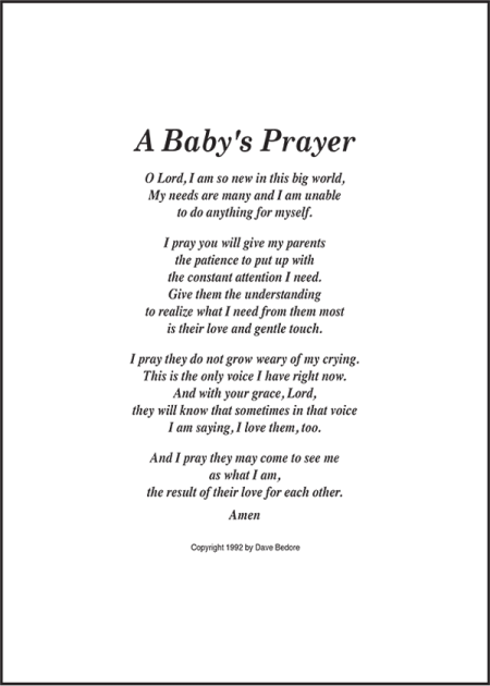 A Baby's Prayer
